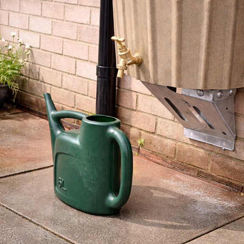 Mini Cosmo 150L Wall Mounted Water Butt Planter - Modern Sleek Rainwater Storage Tank