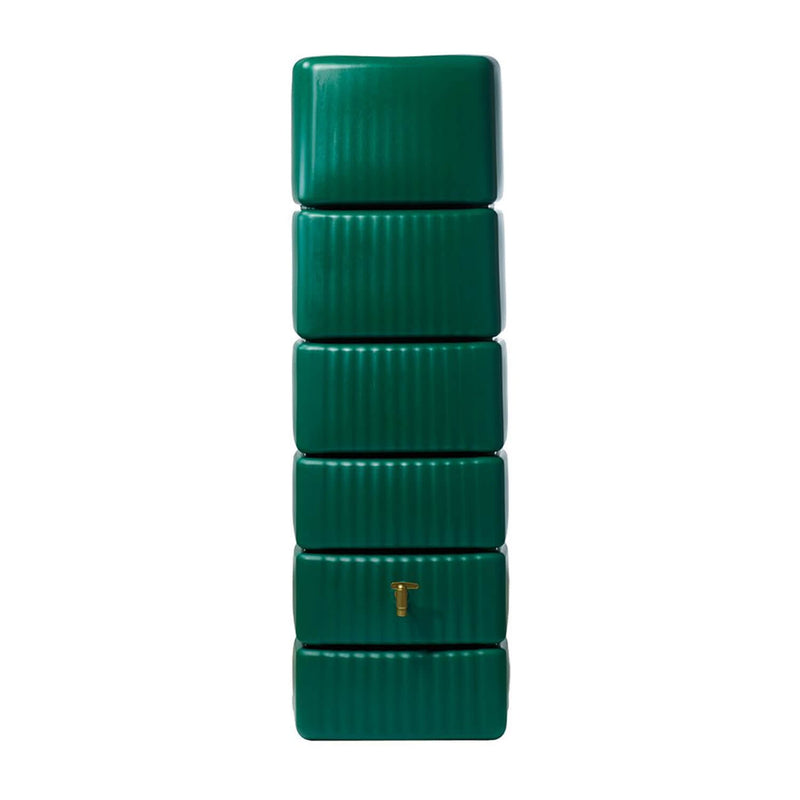 Slim 330L Wall Tank Butt – Green, Sand Beige