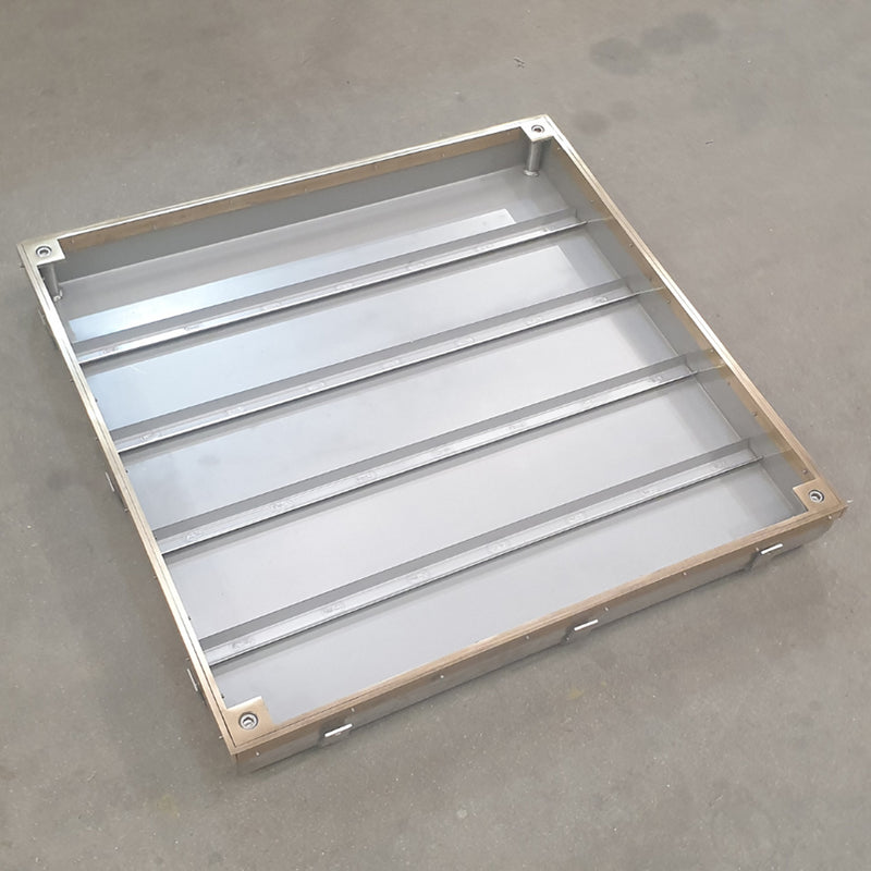 600 x 600 x 32mm Double Sealed & Locking Stainless Steel 316 Recessed Manhole Cover
