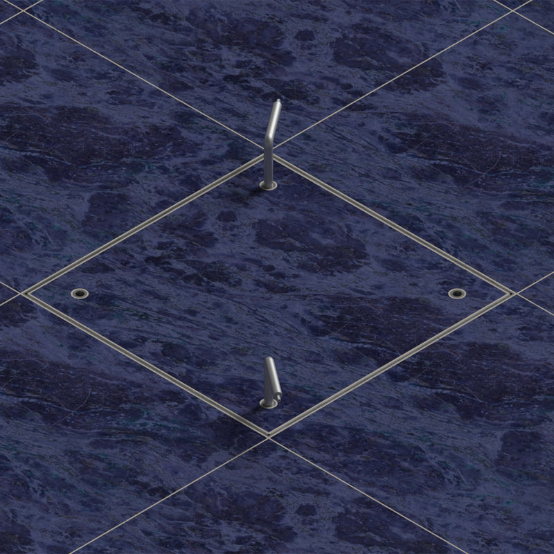 600 x 600 x 70mm Seamless Tile Recessed Manhole Cover & Frame
