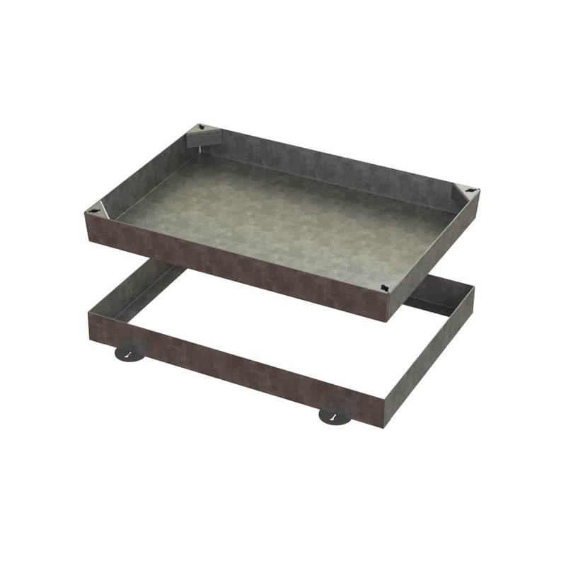 900 x 600mm EcoGrid Manhole Cover for Gravel w/ Built in Gravel Reinforcement - 100mm Recessed Tray