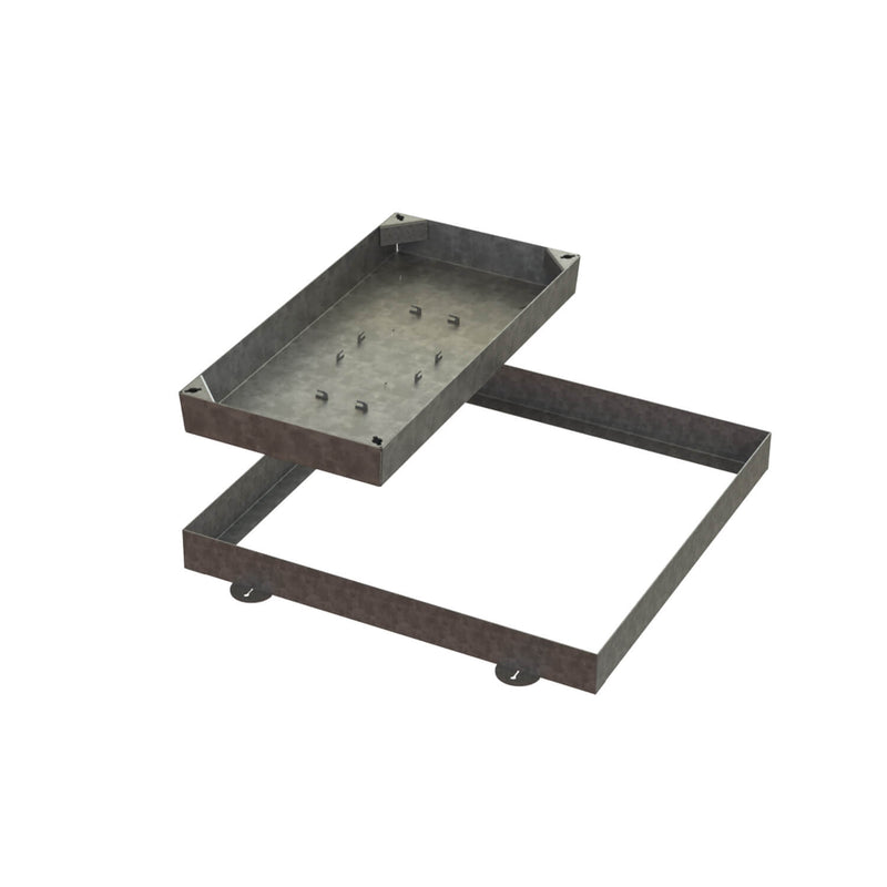 900 x 900mm GrassTop Manhole Cover for Gardens w/ 100mm Recessed Tray