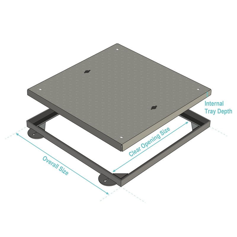 450 x 450mm Opening Solid Top Cover