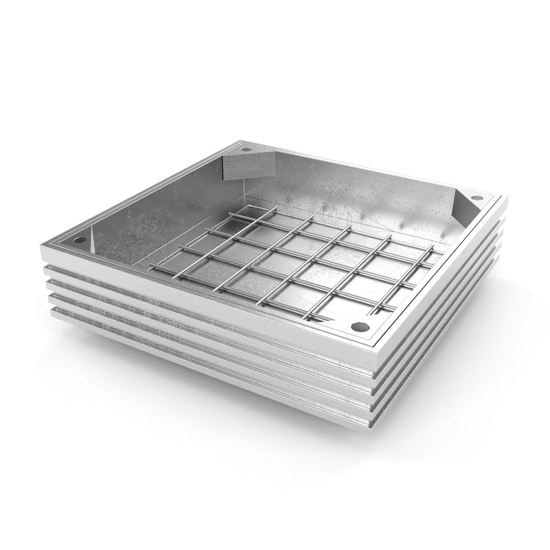 Triple Sealed 80mm Recessed Manhole Covers - Alusthetic