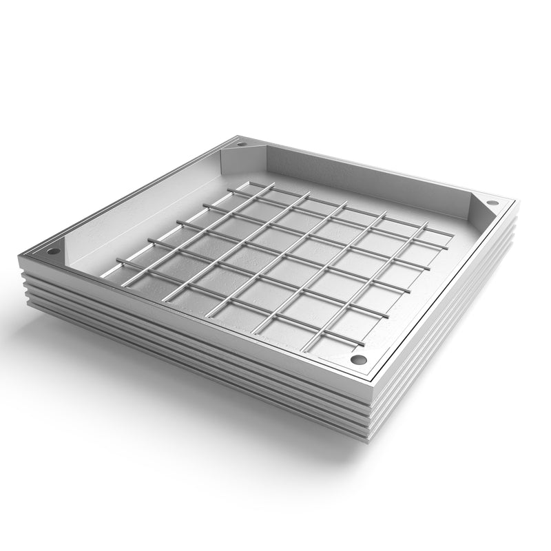 Triple Sealed 40mm Recessed Manhole Covers - Alusthetic